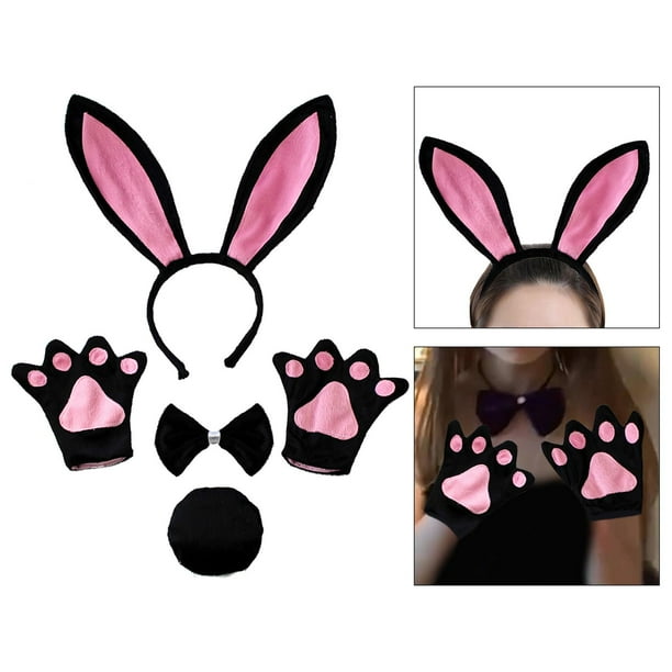 Serre-tête oreilles de lapin, serre-tête de lapin, accessoire photo pour enfant ou adulte, cosplay de lapin, jeu de simulation, animaux de la forêt, gris neutre - France
