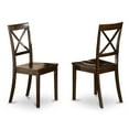 thumbnail image 4 of East West Furniture Boston 5-piece Dining Set w/ Table & 4 Chairs in Cappuccino, 4 of 6