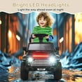 thumbnail image 3 of OLAKIDS Kids Ride on Car, 6V Battery Powered Electric Vehicle ATV for Toddlers with Foot Pedal, Music, Horn, Radio, Rear Storage, LED Lights, USB, 4 Wheels Toys for Boys Girls Aged 3-8 Years, 3 of 9