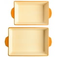 thumbnail image 5 of Spice by Tia Mowry - Savory Saffron Honey Gold 2-Piece Stoneware Bakeware Set, 5 of 7