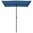 thumbnail image 6 of vidaXL Garden Parasol Azure blue 100% polyester, aluminum Large, 6 of 131