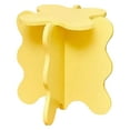 thumbnail image 2 of Flower Coffee Table, Small Coffee Table Rounded Edges Wooden  for Living Room Yellow, 2 of 8