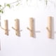 thumbnail image 3 of Ganchos de pared vintage de ramas de árbol naturales, ganchos de succión fuertes de madera decorativa rústica, ganchos decorativos adhesivos de ramas de árbol de madera real para el hogar, juego de, 3 of 5