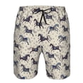 thumbnail image 3 of Logiee Horse Print Mens Swim Trunks Quick Dry Board Shorts,Breathable Hawaii Beach Shorts Swimwear Bathing Suits-XX-Large, 3 of 6
