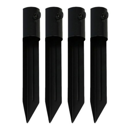 lanema Pack Of 4 Steel Torchs Stakes Heavy Duty Garden Stakes Easy to Use for Torches Freestanding Poles & Solar light
