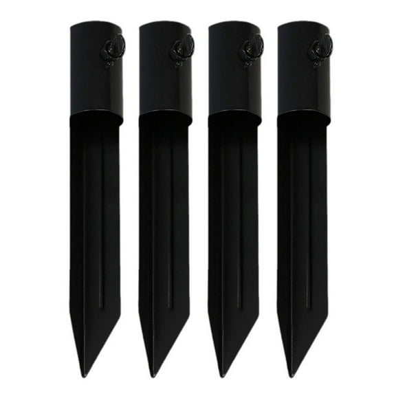 lanema Pack Of 4 Steel Torchs Stakes Heavy Duty Garden Stakes Easy to Use for Torches Freestanding Poles & Solar light