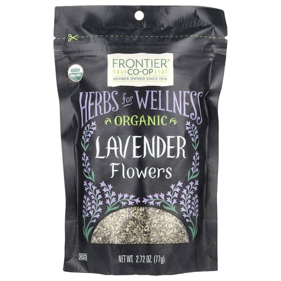 Frontier Co-op Certified Organic Lavender Flowers, 2.72 oz