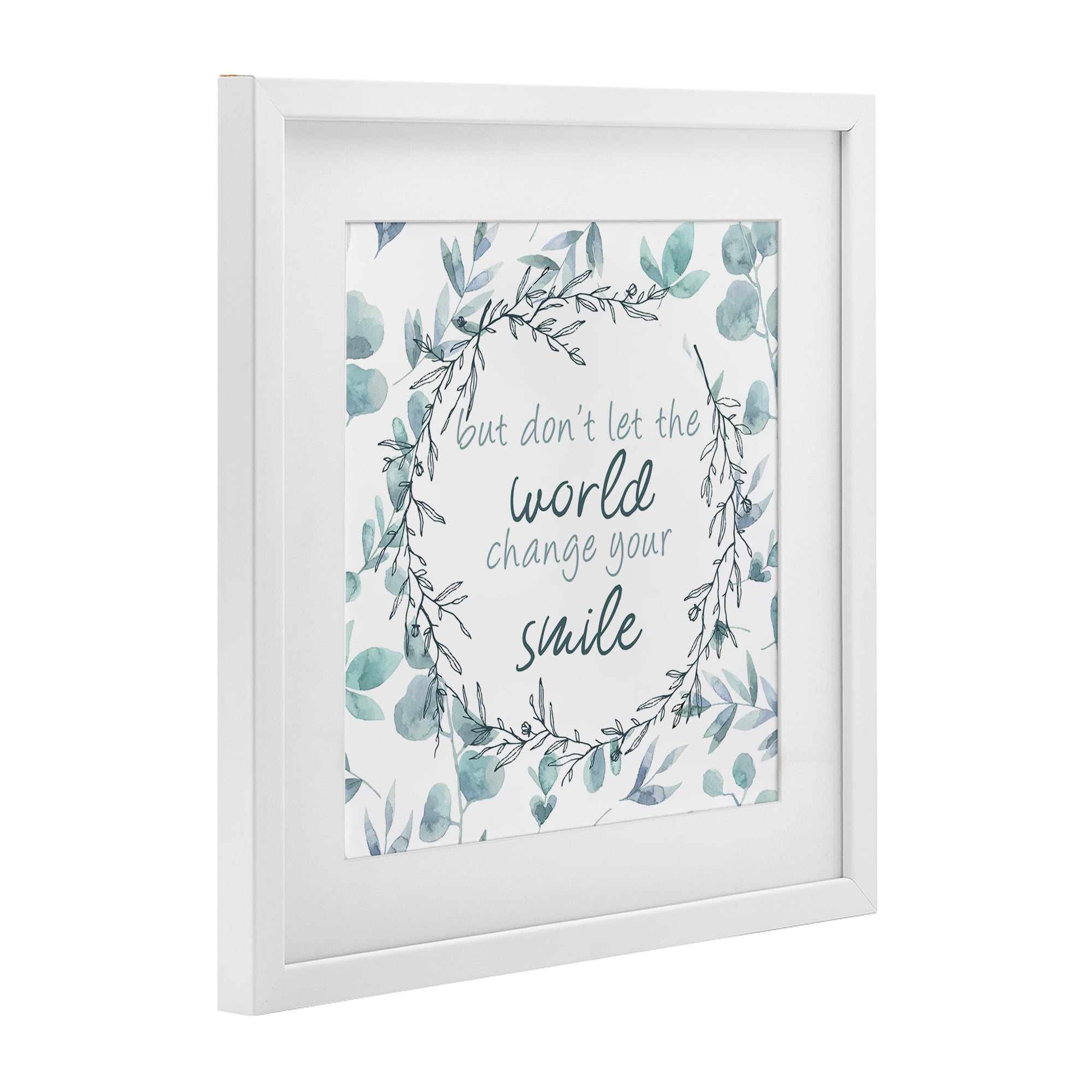 Stupell Industries Don't Let The World Change White Framed Print Under Glass, design by Kim Allen
