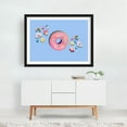 thumbnail image 6 of Candy and pink doughnut - Photography Dessert Whimsical Pop Art Pastel Breakfast Kitchen Decor Illustration Black Framed Wall Art Print 24 x 36 inches, 6 of 8