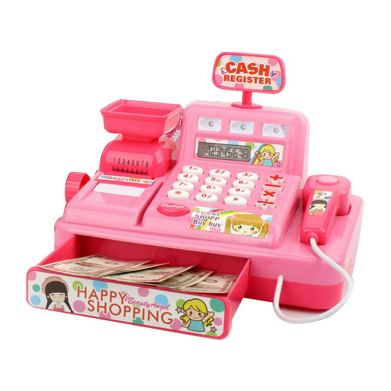 CifToys Toy Cash Register for Kids, Pink Cashier Toy Playset for Girls 3+ -  Walmart.com