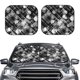 thumbnail image 2 of Fotbe Seamless Pattern With Skulls Juego de 2 Piezas de Parasoles para Parabrisas | Bloqueador Solar para Auto | Accesorios Plegables para Protección Solar Interior-Medium, 2 of 6