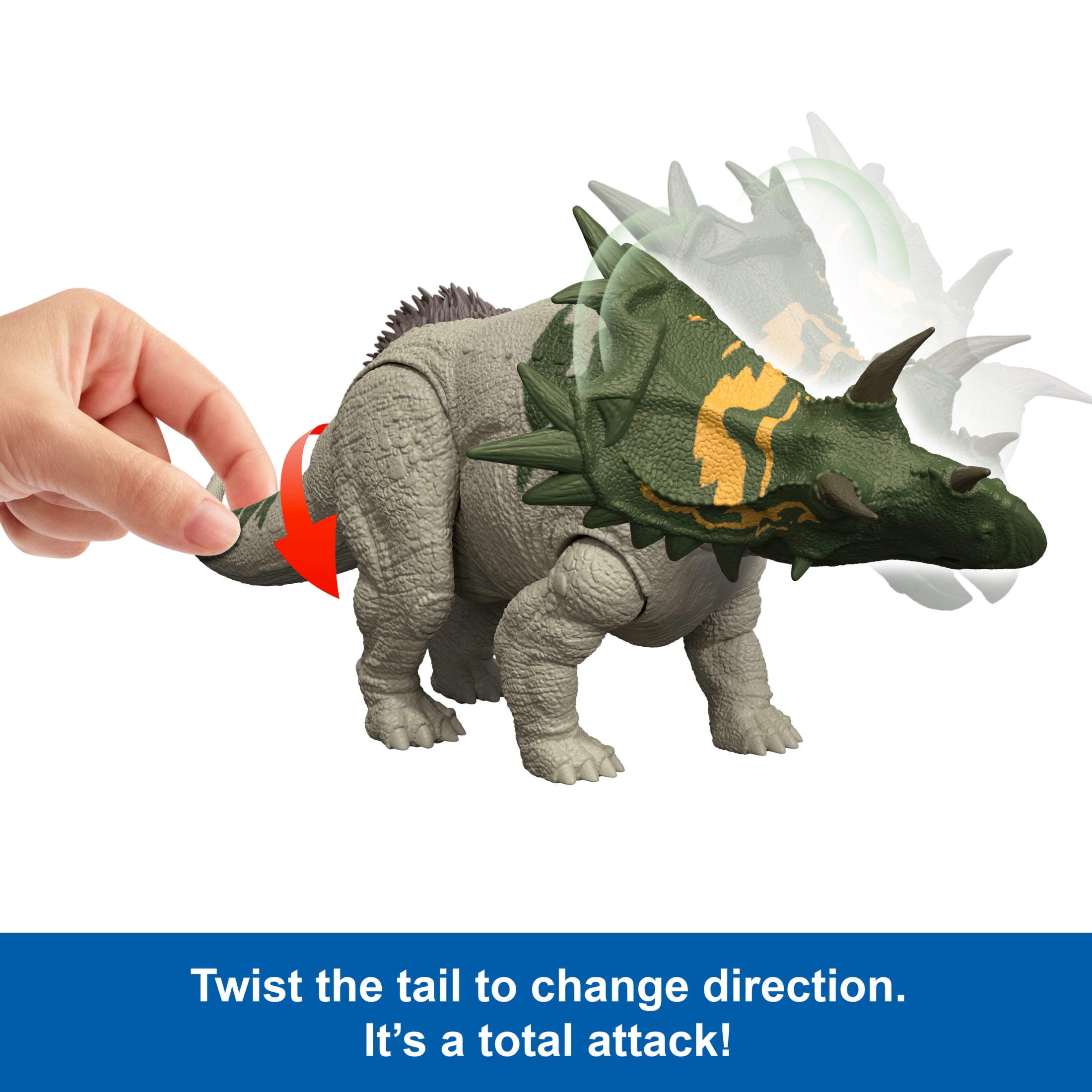 Jurassic World Rebirth Wild Roar Spiclypeus Dinosaur Toy, Tail