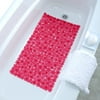 SlipX Solutions 17" x 30" Field of Flowers Bath Mat in Pink