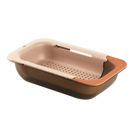 

Collapsible Colander Over the Sink Colander Strainer Basket| Wash Vegetables and Fruits Multifunctional Home Kitchen Gadgets