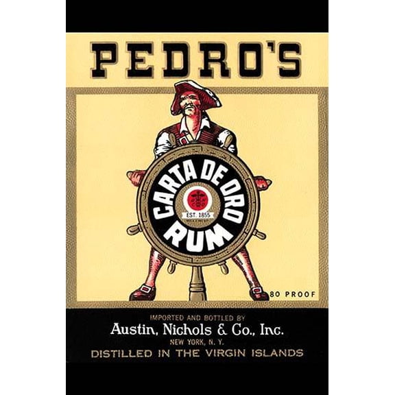 Pedro's Carta d'oro Rum-Fine Art Canvas Print (20" x 30")
