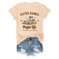 thumbnail image 2 of Active Tops Women Pogue Life Merch Shirt for Women Casual Solid Printed Round Neck Short Sleeve Top Fashionable Everyday T Beige XXL, 2 of 2