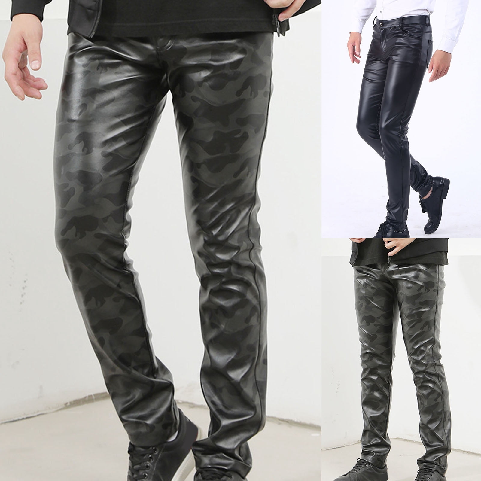 Lovaru Men's Pu Leather Pants - Walmart.com
