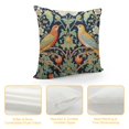 thumbnail image 4 of COMIO Sage Green Teal Blue Floral Lumbar Pillow Covers Vintage Colorful Flower Birds Red Strawberry Decorative Pillow Cases Chinoiserie Cushion Case Home Decor For Sofa Couch Outdoor, 4 of 5