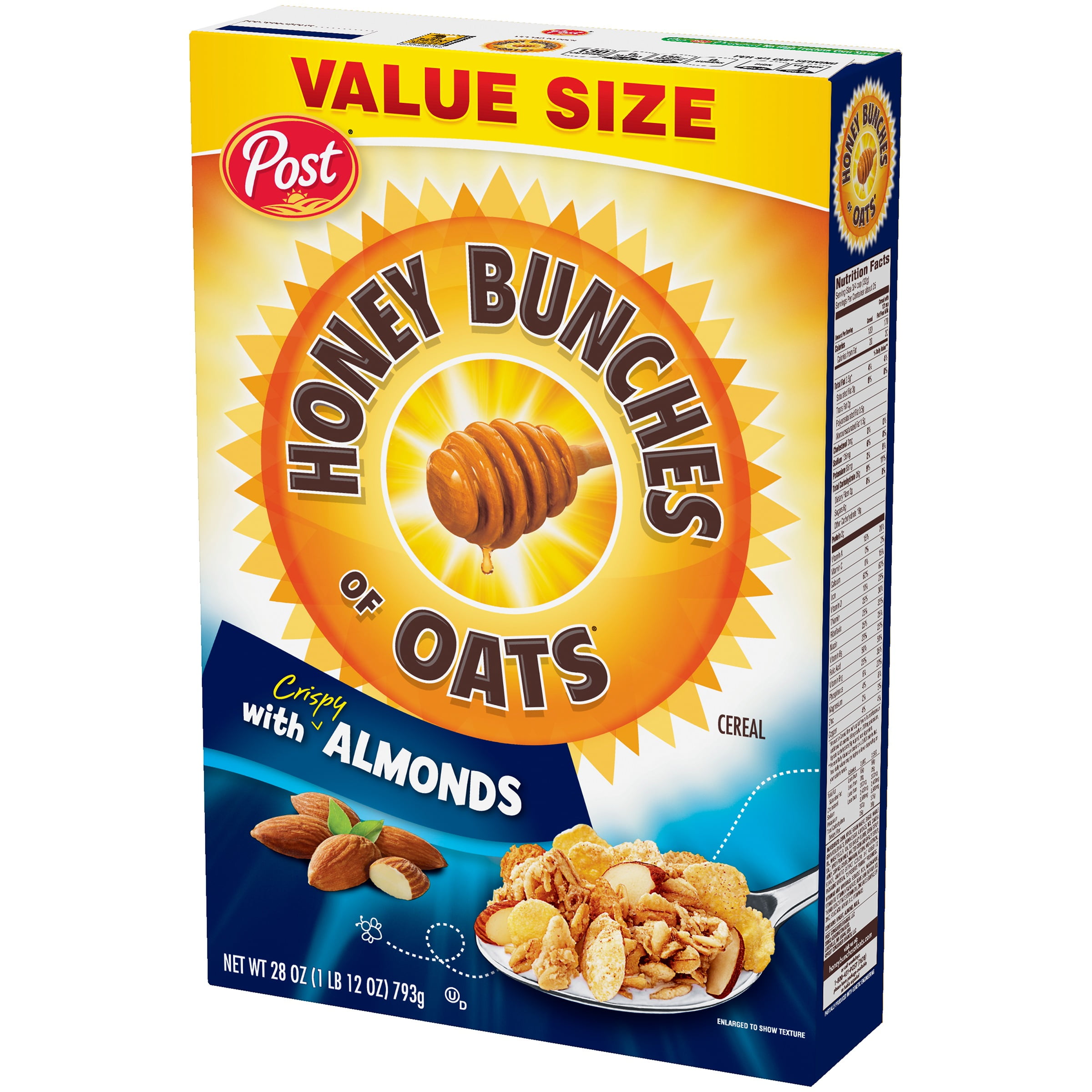 Post Honey Bunches Of Oats Nutrition Label Nutrition Ftempo