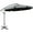Dark Gray, variant on Outsunny 11FT Offset Hanging Patio Umbrella Cantilever Umbrella, Red