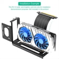 thumbnail image 4 of Support de Montage Vertical GPU, Support de Carte Graphique à 2 Emplacements avec Matériel, Dock EGPU, Station d'Accueil Externe GPU, B, 4 of 8
