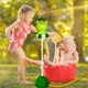thumbnail image 3 of Aire soplante infantil, juguete exterior, alta presión, asiento inflable, juguetes de verano, agua fresca, portátil fácil de usar, metal resistente, base de madera, diseño de 2 niveles, para, 3 of 8