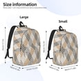 thumbnail image 4 of Balery Geometric Vintage Canvas Backpack for Men and Women - Large Capacity, Durable Travel Laptop Bag for School, Work, Hiking, and Outdoor Activities, 4 of 7