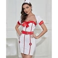 thumbnail image 3 of Conjunto de lencería sexy para mujer, babydoll, cosplay, enfermera, uniforme escolar, mucama francesa, ropa de dormitorio., 3 of 5