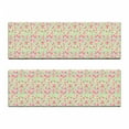 thumbnail image 2 of Spring Bench Cushion Set of 2, Vintage Folk Art Simplistic Traditional Floral Print, Standard Size Foam Pad and Decorative Cover, Multicolor, by Ambesonne, 2 of 4