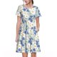 thumbnail image 1 of Easygdp Daisies Flowers para Vestido Transpirable de Mujer, Vestido Suelto de Manga Corta con Pliegues y Bolsillos para el Verano, 1 of 6