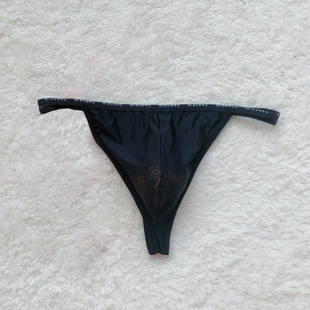 

Sexy Men Ice Silk Sheer Pouch G String Bikini Briefs Thongs Underwear Underpants