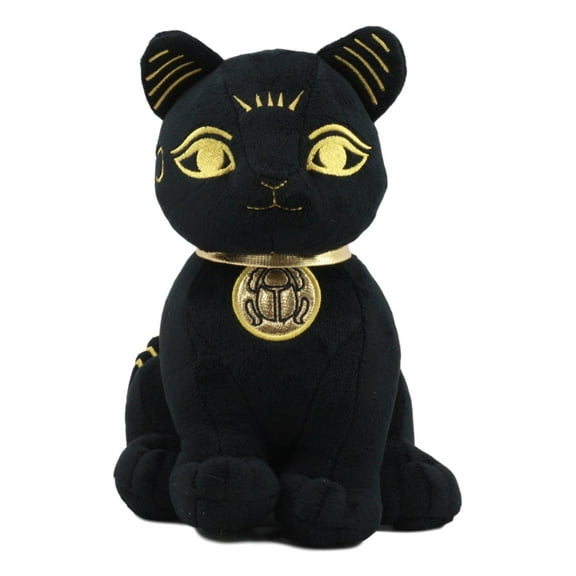 Ebros Classical Gods Of Egypt Guardian Anubis Or Bastet Plush Toy Stuffed Doll Medium Sized 9"-10" Tall Collectible (Bastet Cat)
