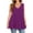 Hot Pink, variant on Plus Size Womens Tank Sleeveless Tops Summer Flowy V Neck Loose Casual Top Ladies Basic Tanks 1X-5X