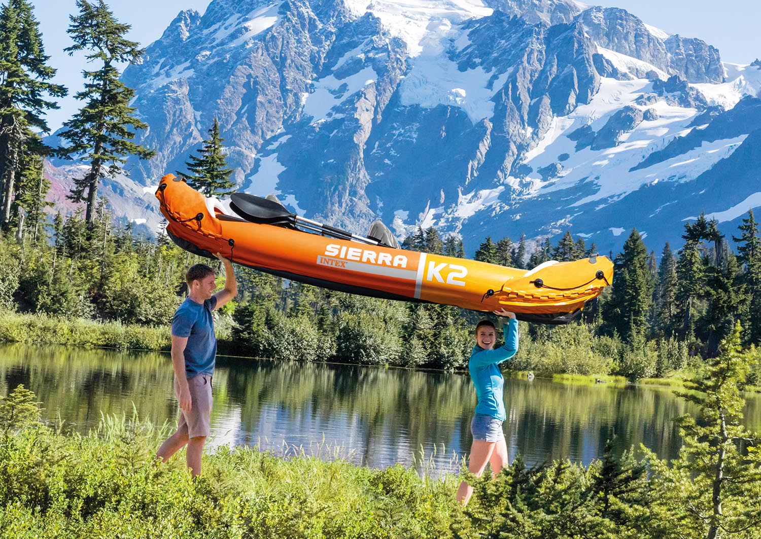 Intex Sierra K2 Inflatable Kayak with Oars and Hand Pump - image 5 of 12