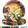 thumbnail image 2 of Tinkerbell Party Supplies Tinker Bell Birthday Decorations Plates Banner Kids Cake Toppers Set Decor, 2 of 7