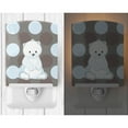 thumbnail image 2 of Caroline's Treasures BB8601CNL Bear on Polkadots Ceramic Night Light, 6x4x3", multicolor, 2 of 2