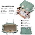 thumbnail image 4 of LHSHID Canvas Tote Bag for Women,Laptop Bag Work Tote Bag Women Crossbody Purse Handbag Shoulder Travel Messenger Gym Tote, 4 of 6