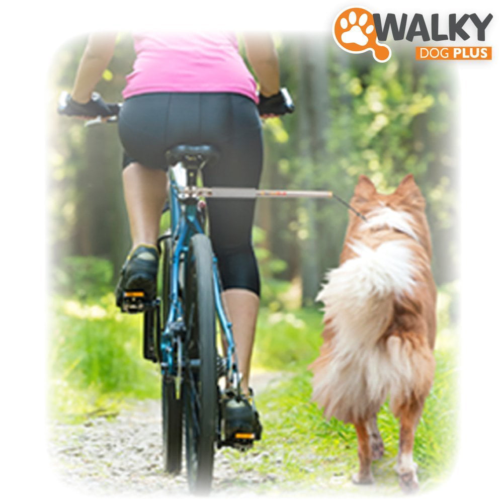 Dog Bike Leash Attachment Hands Free Pet Exerciser-Dog Running Fitness Anti-Depression-Black 