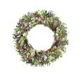 thumbnail image 2 of Bcylexb Spring Summer Wreaths for Front Door, 16 inch Artificial Fake Flower Wreath with Green Leaves Wreath for Wall Window Farmhouse Party Home Holiday Decor, 2 of 6