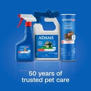 ADAMS Plus Flea & Tick Carpet Powder, Kills Fleas and Ticks On Contact, Prevents Flea Infestations for 12 months, For Carpets and Upholstery, Freshens and Deodorizes, Treats Up to 400 sq ft, 16 oz