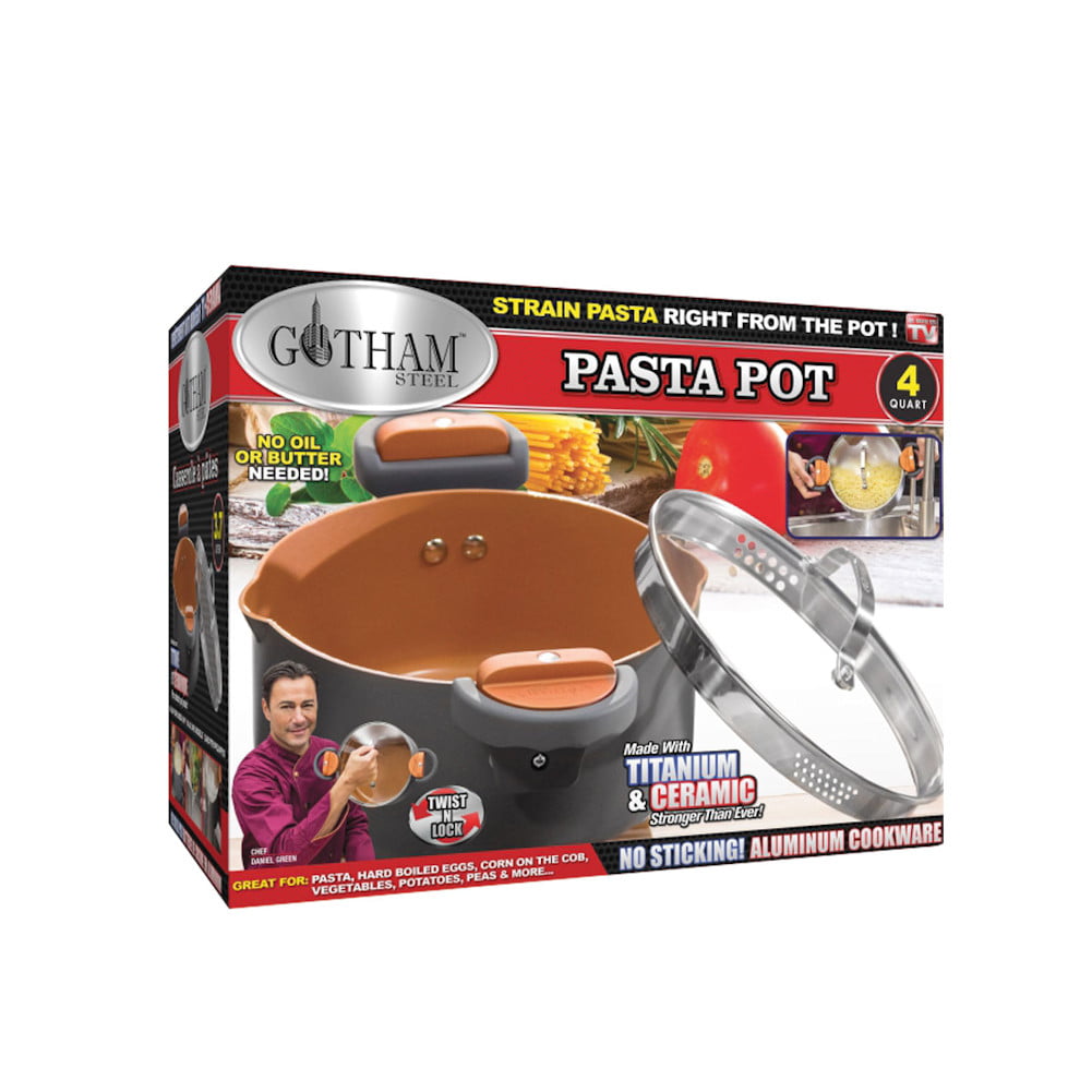 gotham steel pasta pot 5 quart