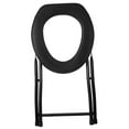 thumbnail image 4 of AURARMLET Potty Chairs Portable Toilet Chair Black Ergonomic Design 1Set, 4 of 7