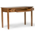 thumbnail image 3 of Pemberley Row Solid Wood Light Golden Brown Writing Desk Rectangular Rustic 48" Unassembled, 3 of 7