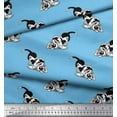 thumbnail image 2 of Soimoi Rayon Fabric Basset Hound Dog Fabric Prints by Yard 42 Inch Wide, 2 of 3