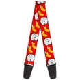 thumbnail image 1 of Buckle-Down Guitar Strap, Take Out Fortune Cookies Red, 2 Inches Wide, 1 of 4