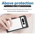 thumbnail image 6 of for Google Pixel Fold Clear Case, Transparent Pixel Fold Back Cover TPU + PC Shockproof Drop Protection Slim Phone Case for Google Pixel Fold 2023 - Black, 6 of 14
