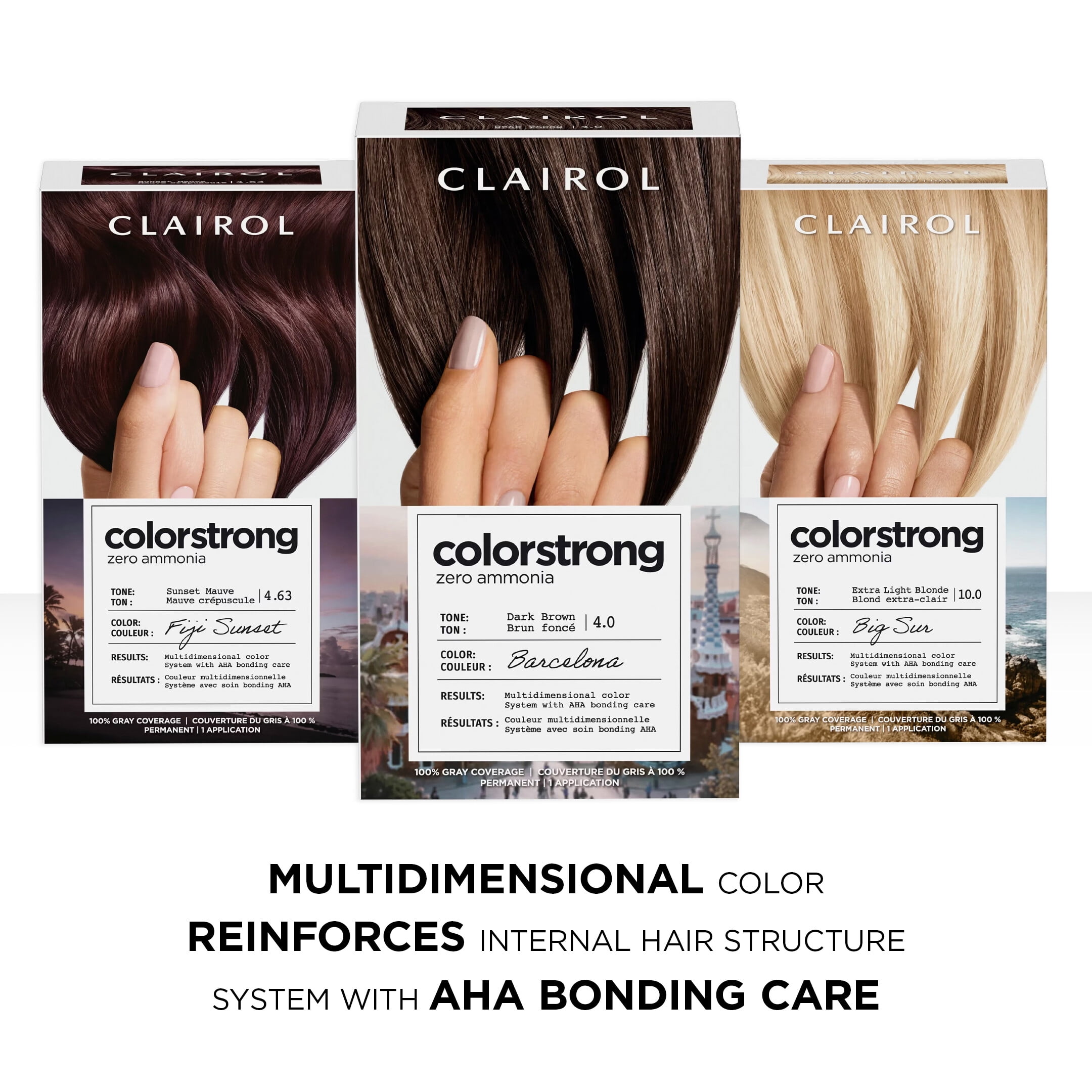Clairol ColorStrong Permanent Zero Ammonia Hair Dye, 9.0 Light Blonde Canary Islands Hair Color, 1 Kit