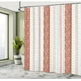 thumbnail image 4 of Ambesonne Rose Shower Curtain, Victorian Motifs Classical Art, 69"Wx70"L, Burnt Orange, 4 of 4