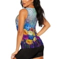 thumbnail image 3 of Fotbe Spring Flower Seasonal Blusas Sin Mangas para Mujer – Estilo Casual, Corte Suelto, Slim-Fit, Cuello Redondo Deportivo, Tops de Verano para Gimnasio y Yoga-XX-Large, 3 of 7