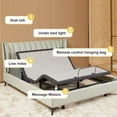 thumbnail image 5 of Miekor Furniture Ergonomic Queen Size Adjustable Bed, Zero Gravity Base For Stress Management W/Head And Foot Incline, Wireless Remote Control, Massage, Under-Bed Nightlight, And Usb Ports 89573, 5 of 6